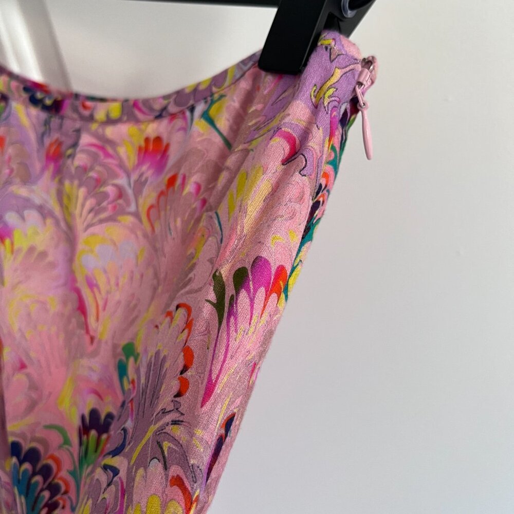NWOT Cynthia Rowley Havana Printed Tiered Maxi Skirt - Picture 6 of 9